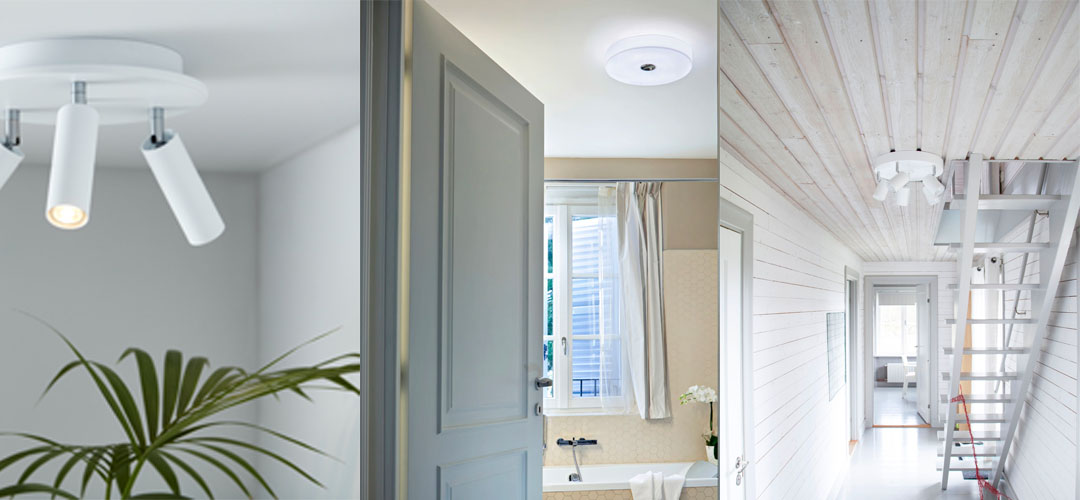 Bild på vita taklampor - cato slim, Button plafond och correct taklampa