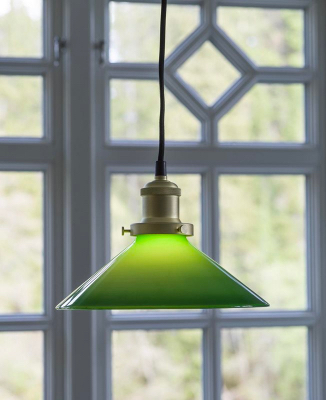 Skomakarlampa med grön skärm från pr home